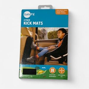 Safe Fit Kick Mats - Black New 2 Pack